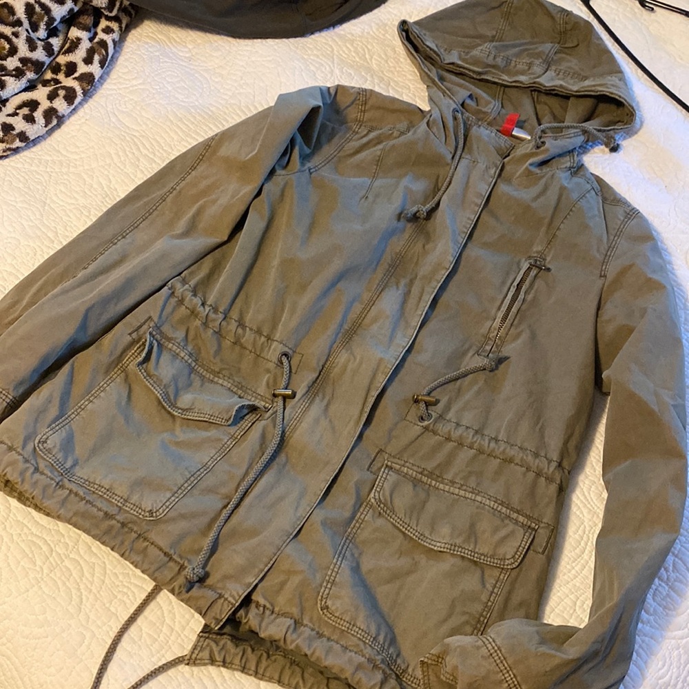 Hooded utility jacket